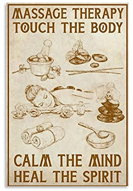 SMWY Vintage-Poster Calm The Mind Leinwand-Kunst-Poster und Wandkunstdruck, modernes Familienschlafzimmer, 20 x 30 cm