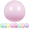 YOUYIKE 36 Zoll Grosse Luftballons Pastell, 8 Stück Riesige Runde Pastell Ballons, 90CM Macaron Rosarot Latex Grosse Luftballons für Geburtstag,Hochzeitsfest,Festival,Karnevals (Rosarot)