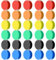 CONNECTION 30 Stück Kühlschrankmagnete Bunt, Magnete für Whiteboard und Magnettafel, Rund Dekorative für Kühlschrank Magnetwand Pinnwand Foto (6 Farben)