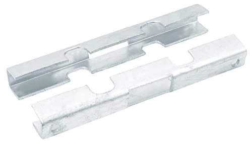 Alberts 672928 Mattenverbinder | für Doppelstab-Gittermatten | feuerverzinkt | 140 x 18 x 15,5 mm