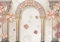 wandmotiv24 Fototapete Säulen Blumen, 200 x 140cm - selbstklebende Vliestapete 150g, Wanddeko, Wandbild, Wandtapete, Gold, Perlen, Diamanten M1829