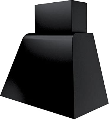Elleci Brio - Cappa da cucina, muro, aspirante, 80x50 cm, colore nero