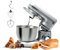 Avilia Impastatrice Planetaria in Acciaio Inox 1000W, Ciotola con Coperchio Paraschizzi 4,5L, Robot da Cucina Multifunzione Silenzioso