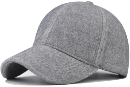 SOYNIA Herren Kappe Hut Grau Rosa Kaschmir Baseball Kappe Für Männer Warm Plüsch Frauen Hut Wind Dicht Im Freien Trucker Kappen