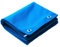 UK Eco Green Canvas Heavy Duty Cotton Tarpaulin Cover Boat Log Store Roofing Sheets (Blue, 1m x 2m)