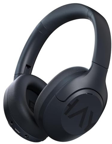 HAYLOU S30 Fones de Ouvido Sem Fio Bluetooth, Cancelamento de Ruído Ativo Over-Ear Headphone, 80 Horas Reprodução, Dobrável