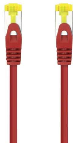 Blendend Cable de red Cat.6A S/FTP AWG26 LSZH rojo 3.0m - Ideal para conexión de alta velocidad en redes de datos y comunicaciones.
