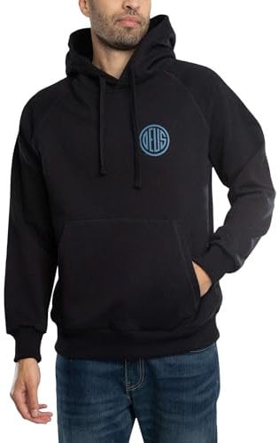 Deus Ex Machina Men's Pill Logo Pullover Hoodie, Black, M