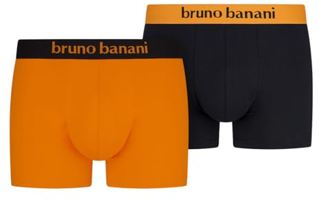 bruno banani - Flowing - Retro Short/Pant - 2er Pack (XXL Orange/schwarz)