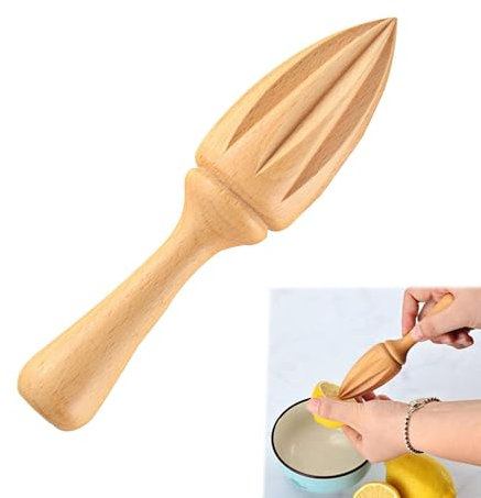 presse-citron rustique en bois - pour presser les citrons sans effort | Presse-agrumes, presse-citrons verts, presse-oranges | Pour la cuisine et la maison | Made in Germany