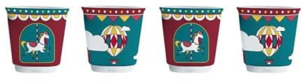 Bialetti Winter Wonderland Turquoise Porcelain Coffee Cup Set 90 ml 4 Units - Brand: Bialetti - EAN: 8006363075152