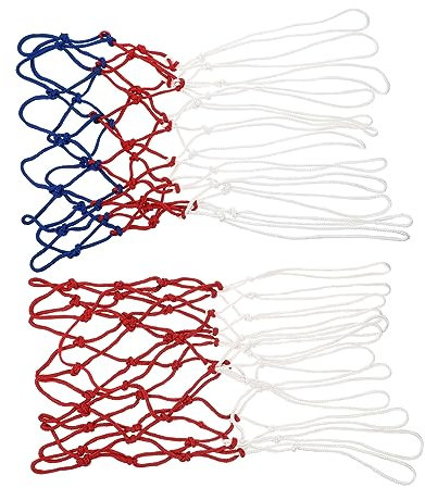 BESPORTBLE 2stücke Basketballnetze Outdoor-korbnetz Ballnetz Professionelles Basketballnetz Für Wettbewerb Heavy Duty Dicke Netze Basketballnetze