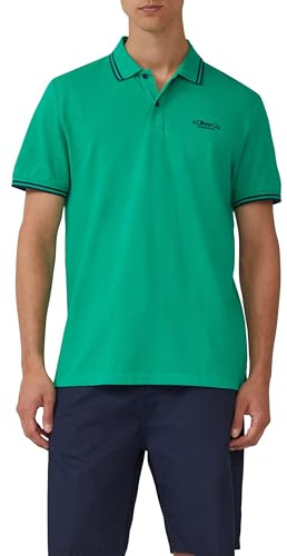s.Oliver Piqué-Poloshirt mit Kontrastdetails und Logo
