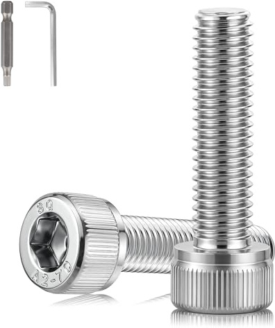 NZNSML 30 Stück Zylinderschrauben M6x40mm Edelstahl Schrauben Vollgewinde