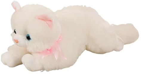 2026 Lifelike Interactive Cat with Realistic Meow Sounds Gentle Music. Cuddly Soft Stuffed Toy for Kids Toddlers. Perfect for Soothing Comfort than More Imaginative (A, 30cm)
