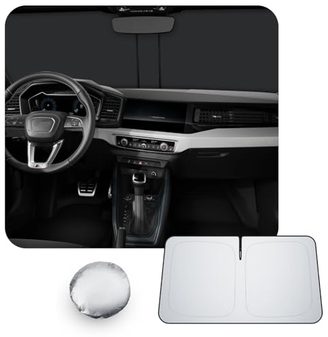 [Upgrade] CDEFG Compatible con Audi A1 GB 2019-2025 2026 Parasol Cubiertas Parasol Parabrisas Delantero Parabrisas Auto Parasol Accesorios