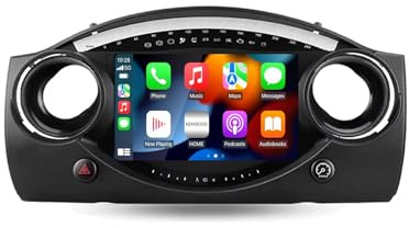 Car Radio Autoradio per BMW Mini Hatch R50 2000-2006 Car Radio Bluetooth/Wifi Stereo, Controllo Del Volante, Fm Controller Volante Bluetooth, 4 Nucleo 1G+16G