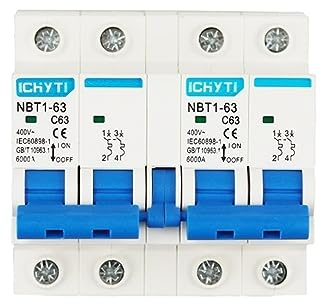 Interrupteur de transfert manuel 2P + 63A, interrupteur verrouillage, 400V, 50/60Hz, double d'alimentation, MTS