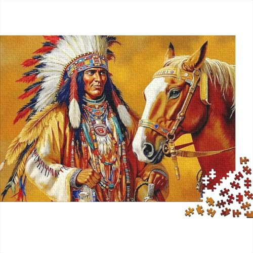 Traditionelle Volkskleidung Figur 1000 Teile Puzzle Puzzle für Erwachsene Papier Einzigartiger Stil Konzentrationsförderung Familienspaß Geschenk 38x26cm/1000pcs