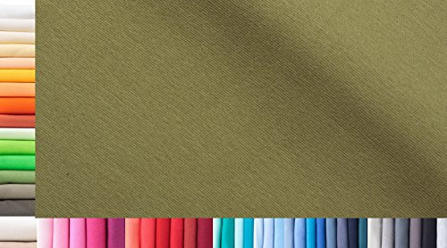 Bündchenstoff XXL als Meterware|doppelt: 75cm breit|einfach: 150cm breit|Farbe: 14 Schilfgrün|1m lang|96% Baumwolle, 4% Elasthan|Jersey|1buy3|Grundpreis pro qm: € 10,66