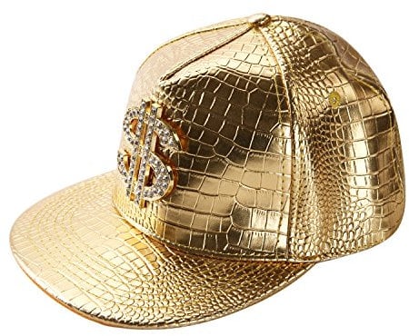 West See Unisex Baseball Caps Kappen Hut Snapback Partner-Cap Hip Hop Baseballmütze (Gold)