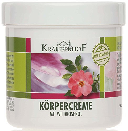 Kräuterhof 5er Körpercreme mit Wildrosenöl, 5 Dosen a 250ml