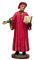 Arte e Storia by Paben Statua Dante Alighieri sommo poeta con Divina Commedia in resina cm. 13 Souvenire Firenze Italia