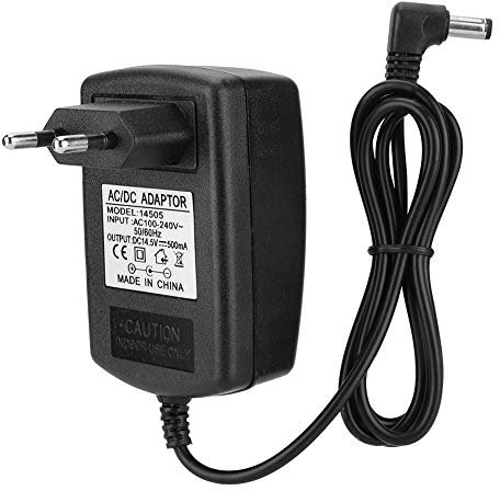 ASHATA Elektronische Waage 14.5V 500mAh Netzteil Ladegerät 5.5 * 2.1/2.5mm DC Ausgangskopf Netzteil Adapter 100-240V(eu Plug)