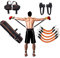 Boxtraining Widerstandsband-Set, Beinkraft und Beweglichkeit, Trainingsgurt-System für Boxen, MMA, Muay Thai, Karate, Basketball, Fußball, baut Geschwindigkeit und Kraft zum Schlagen auf (113 kg,