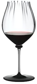 RIEDEL Fatto A Mano Performance Pinot Noir,Einzelpackung,klares u. schwarzes Kristallglas,handgef.