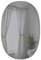 Umbra Bevy Ovaler Wandspiegel mit abgerundeter Kante für Diele, Badezimmer, Wohnzimmer und Mehr, 61 x 91 cm