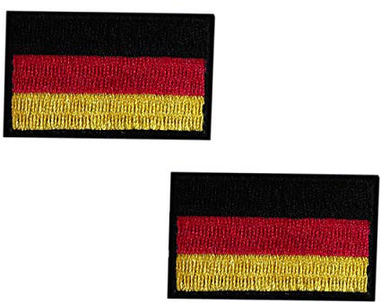 HCS Deutschland Flagge Patch 5 x 3 cm Deutschland Stoff-Patch für Bundeswehr Dienstgradschlaufe