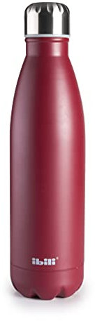 Ibili - Bouteille Isotherme Granada, 500 ml, Acier Inoxydable 18/10, Double Paroi, Réutilisable, Grenade