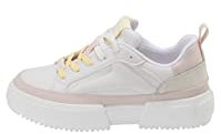 Buffalo Damen RSE Fox LO Sneaker, White/Rose/Yellow, 39 EU