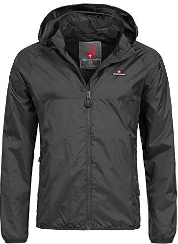 Höhenhorn Rigi Herren Regen Jacke Outdoor Rain Freizeitjacke Schwarz 3XL