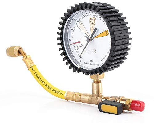 Yosoo Health Gear Manometer, Druckmessgerät für R134a, R22, R407C, R410A, R404A, R507, R422D, R32