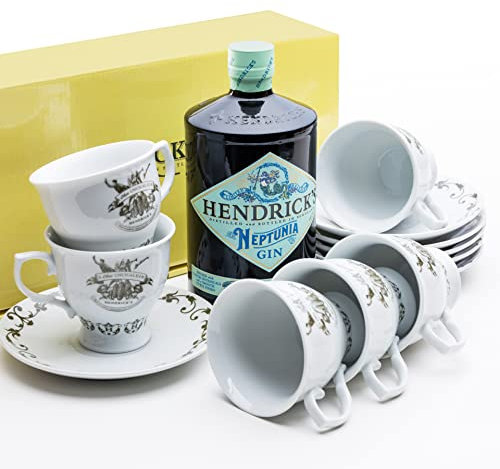 Liquor Library Hendricks Neptunia Gin & Tea Cup Gift Set