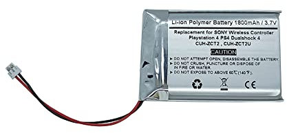 1800mAh 3.7V Battery Compatible With Son y Playstatio n 4 PS 4 Dualshock 4 Wireless Controller CUH-ZCT2, CUH-ZCT2U, New 2016 Version