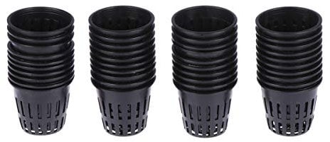 DOITOOL 40PCS 2 Inch Garden Slotted Mesh Net Cups, Net Pots Hydroponics Supplies Cups Heavy Duty Round Mesh Pot Cups for Hydroponics