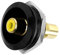 QIANRENON Vergoldet RCA Eingebettet Gewinde Runder Adapter, RCA Buchse auf Buchse Panel Montage AV Anschluss, Für Audio,Video,TV,Phono,Lautsprecher,RCA-Kabel,Verstärker, Gelb
