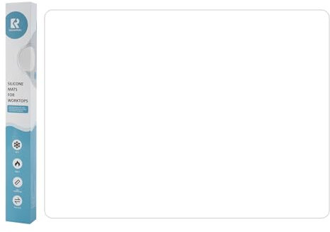 KitchenRaku Alfombrilla de silicona extragrande de 1,5 mm de grosor para protector de encimera de cocina, antiadherente resistente al calor, mantel individual antideslizante, tapete de manualidades,