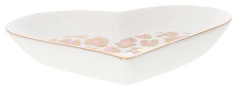 BESTonZON Plateau de Service en Forme de Cœur pour Femme Assiette de Rangement Délicate pour Bijoux Assiette à Dessert en Forme de Cœur Assiette Multifonctionnelle Artisanat Raffiné