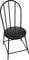 Vaguelly 1PC Dolls House Black Wire Wrought Iron Chair Miniature Dining Chair,Miniature Doll House Furnitures