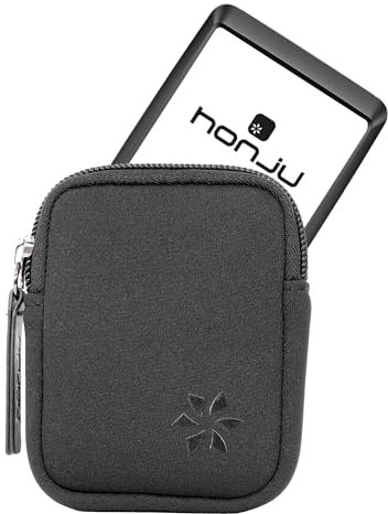 honju Bike Neopren-Case für Bosch Kiox 500 Displayschutz-Tasche [E-Bike/Pedelec Cover, Schutz vor Kratzern & Schmutz, Fahrrad-Computer Aufbewahrung, Hochwertiger Reißverschluss] - schwarz