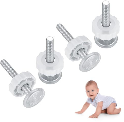 4 Pièces Fixation de La Barrière de Sécurité, M10 X 90mm Vis À Tige Filetée À Pression, Filetées de Broche Tiges Pression, Tiges Filetées pour Barrière de Sécurité, Vis Barriere de Securite Convient