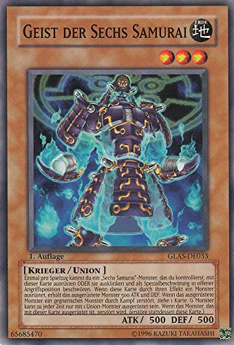 GLAS-DE033 - Geist der Sechs Samurai - Common - Deutsch - Gladiator's Assault - mit LMS Trading Fieldcenter-Karte Yugioh