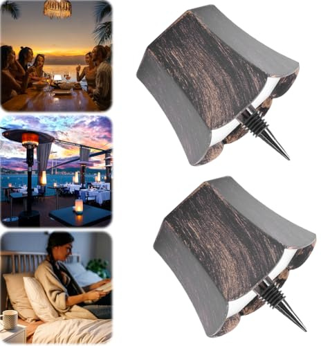 Kabellose Flaschenlampe Lampe Für Flaschenhals, Flaschenlicht Lampe Aufsatz Led Aufladbar, Lampenschirm Für Flaschen Touch Lampe Kabellos Flaschenleuchte 3 Farben Für Bars Restaurants (Kaffee C 2PCS)