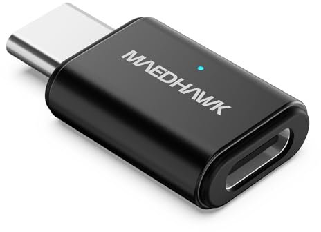 MaedHawk Bypass Motorcycle CarPlay Bluetooth Headset Adapter with Passthrough USB-C Charging Port