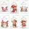 12er Set Weihnachts-Klappkarten mit selbstklebenden Umschlägen Niedliche Weihnachts-Mäuse – 6 bezaubernde Designs Hochwertige A6 Karten (Weihnachtsmäuse)