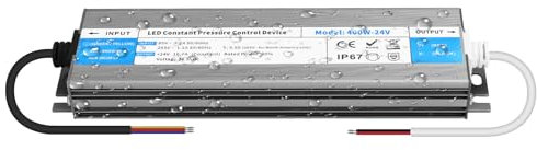 YOODI 400W Transformateur 24V 16,6A IP67 Etanche Alimentation 220V AC à 24V DC Convertisseur,Ultra Fin Adaptateur Transfo Pour Ruban LED Bande Lumineuse Indoor Outdoor